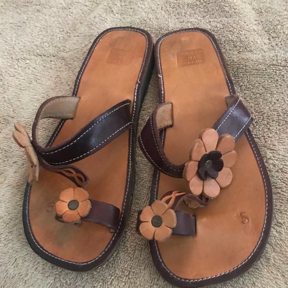 Hecho in México leather sandals size 8 - Picture 2 of 3